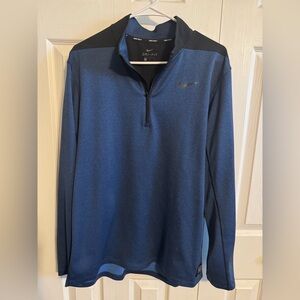 Nike Golf men’s large long sleeve quarter zip shirt blue